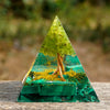 Malachite & Peridot Energy Pyramid
