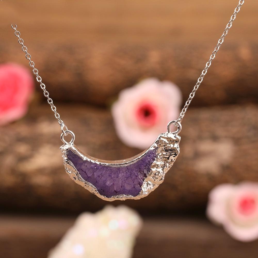 Self-Confidence Agate Geode Necklace