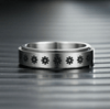 Stainless Steel Spinning Anxiety Ring