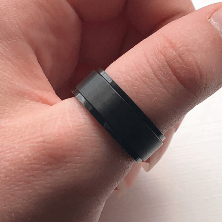 Stainless Steel Spinning Anxiety Ring