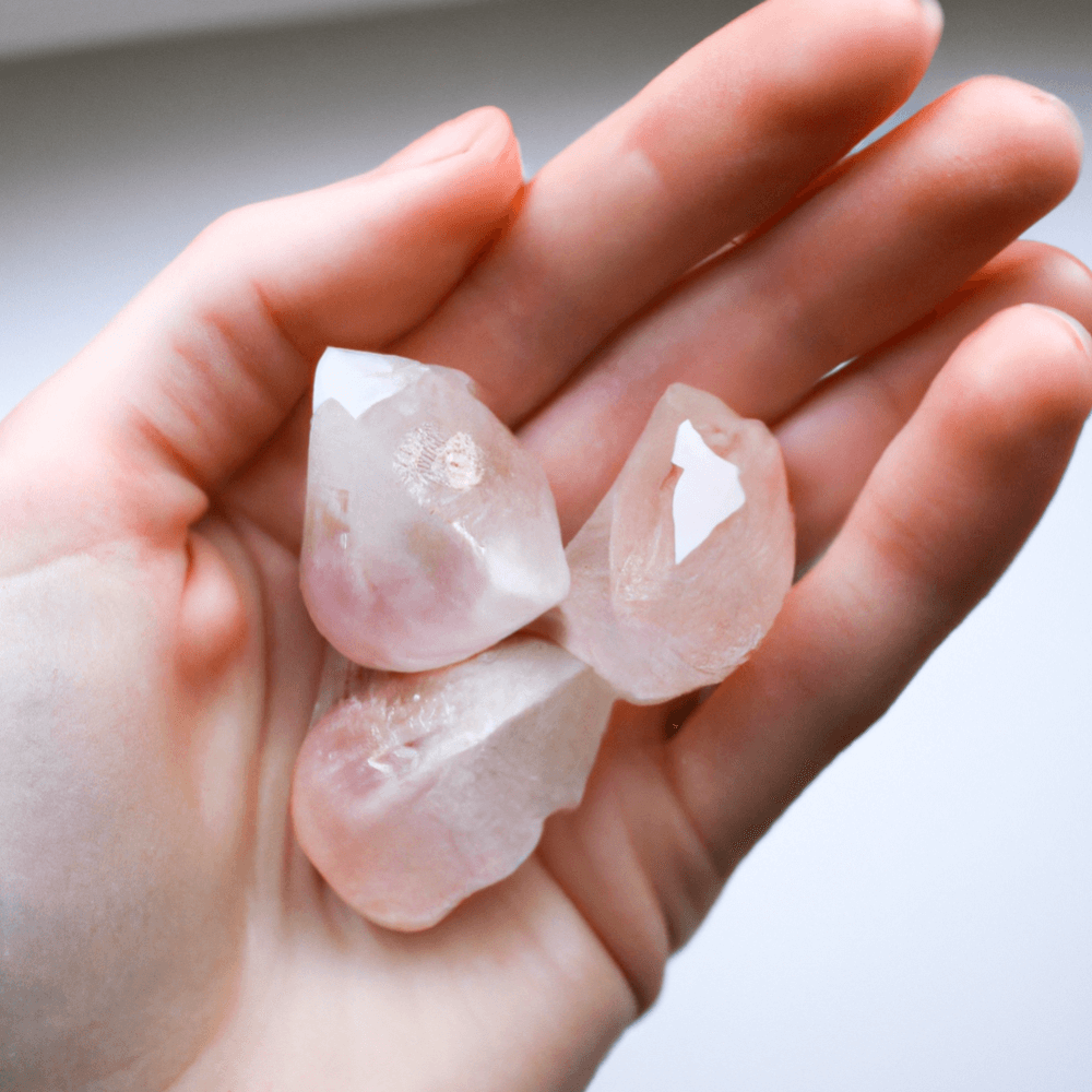 Rose Quartz Stone Set