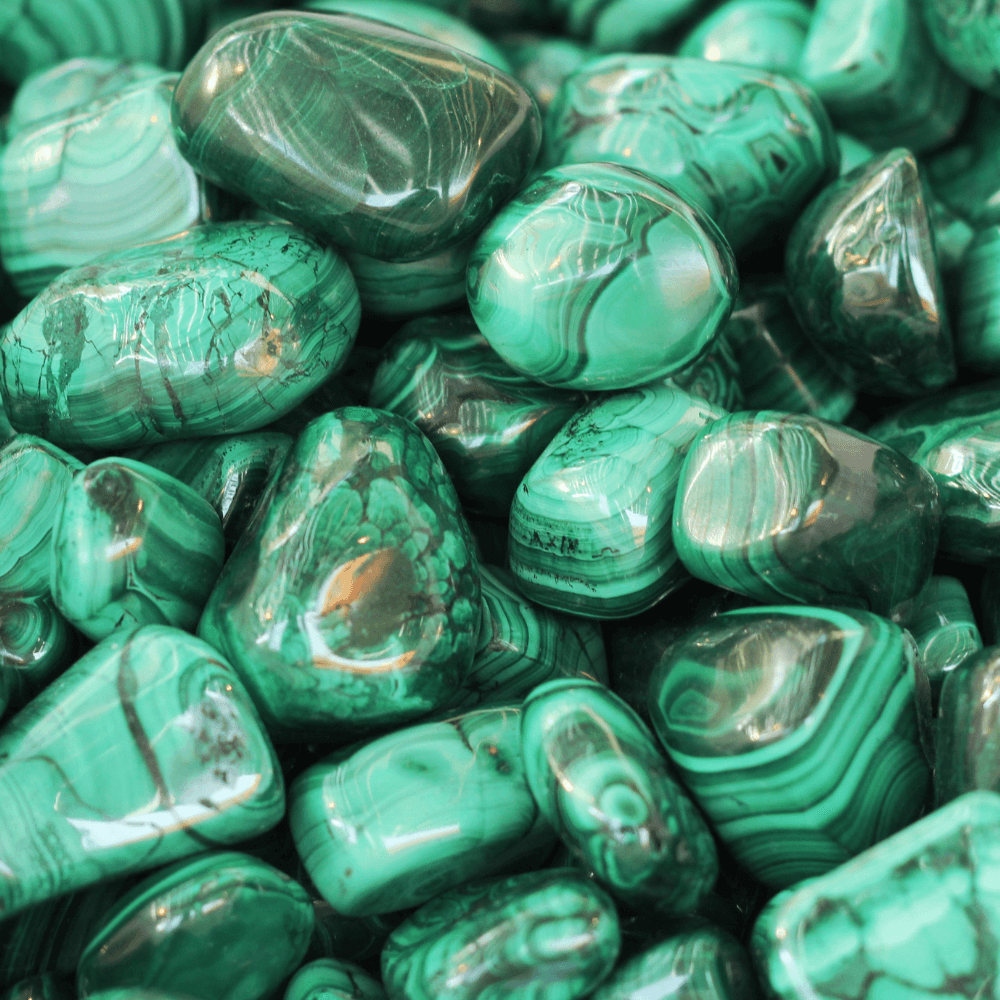 Malachite Stone Set