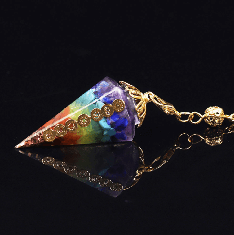 Energy Healing 7 Chakra Crystal Pendulum