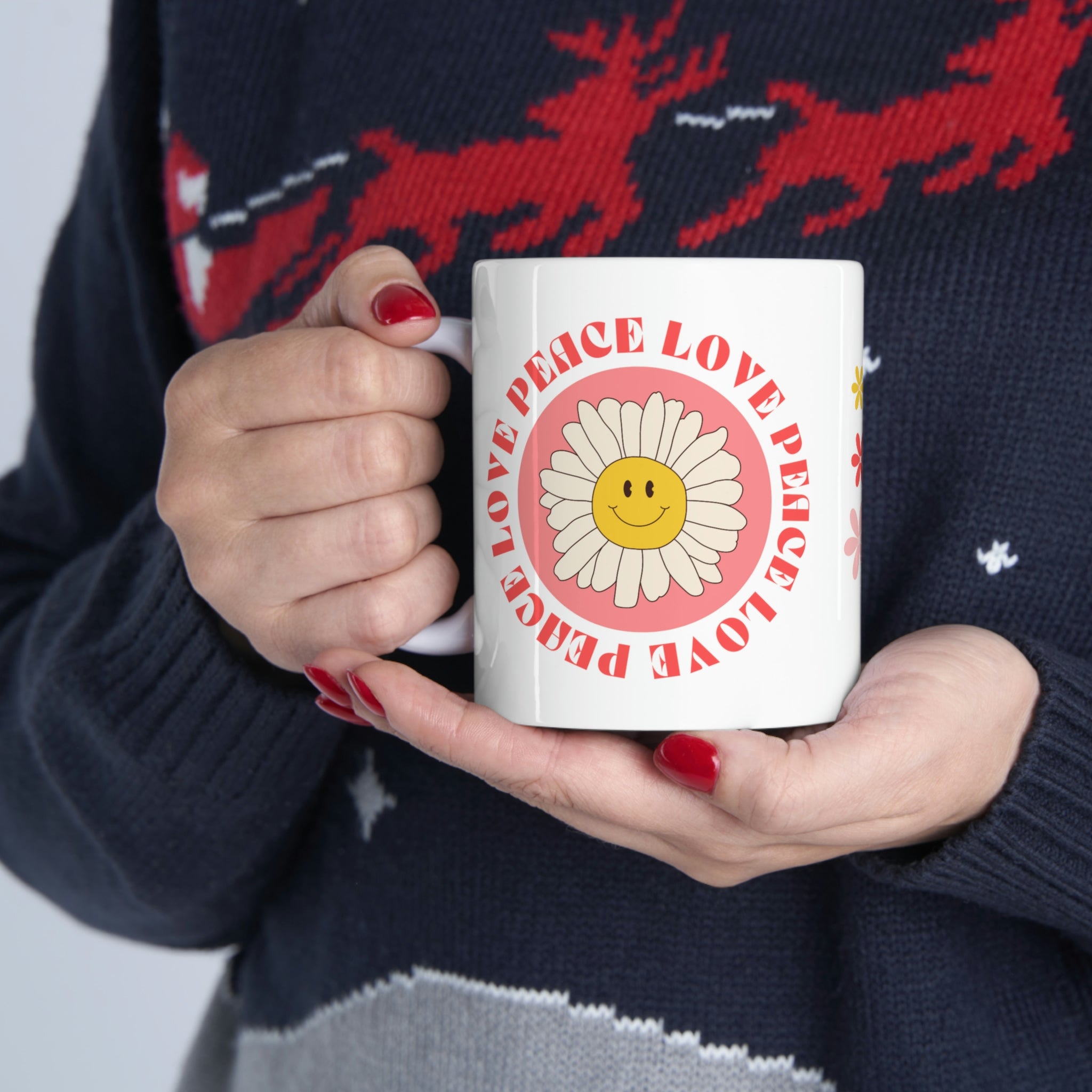 Peace & Love Ceramic Mug