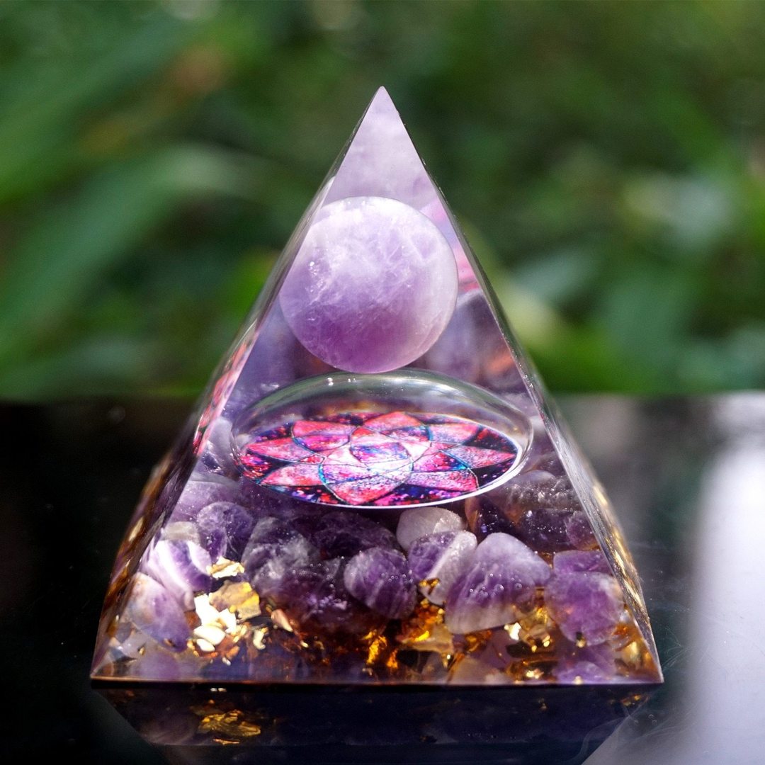 Natural Amethyst Pyramid