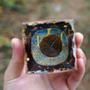 Load image into Gallery viewer, Orgonite Tiger&#39;s Eye Obsidian Pyramid