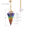 Energy Healing 7 Chakra Crystal Pendulum