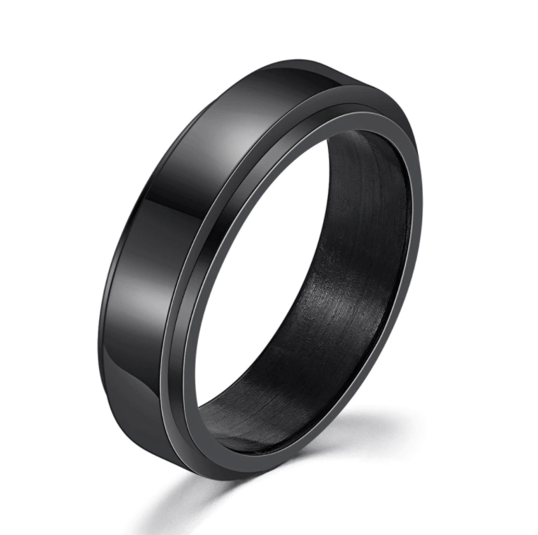 Stainless Steel Spinning Anxiety Ring