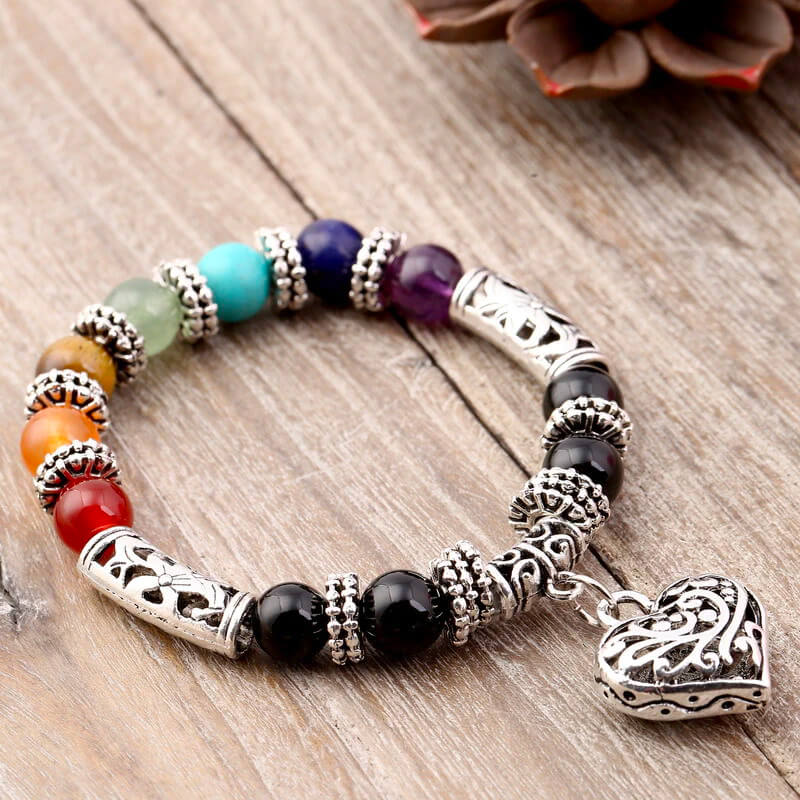 7 Chakras Balance Bracelet (Heart)