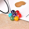 Load image into Gallery viewer, Natural Stone 7 Chakra Necklace