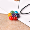 Load image into Gallery viewer, Natural Stone 7 Chakra Necklace