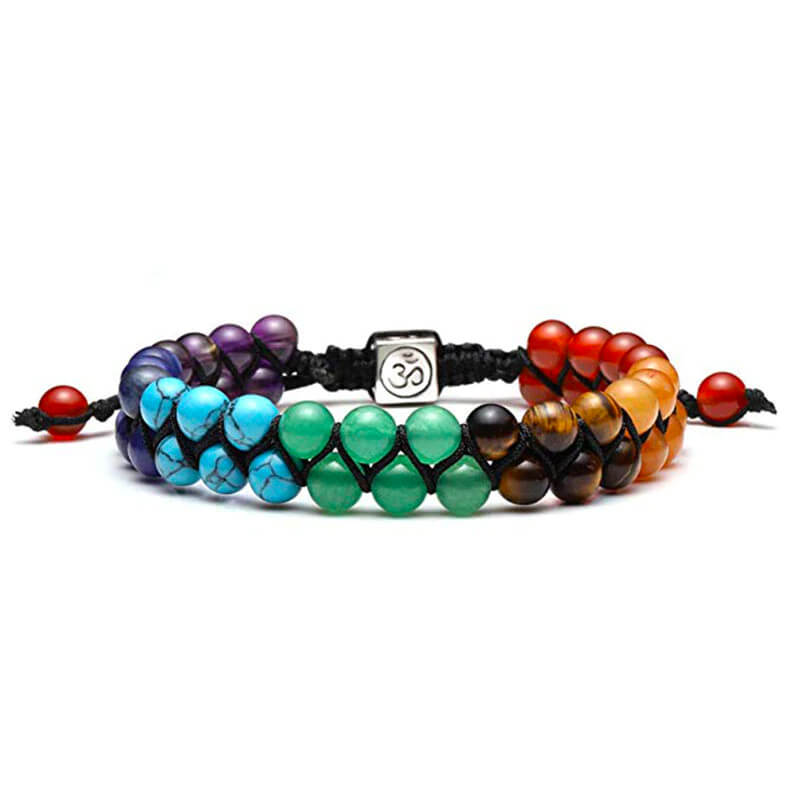 7 Chakra Double Deck Balance Bracelet