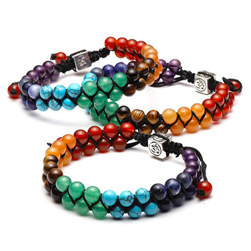 7 Chakra Double Deck Balance Bracelet