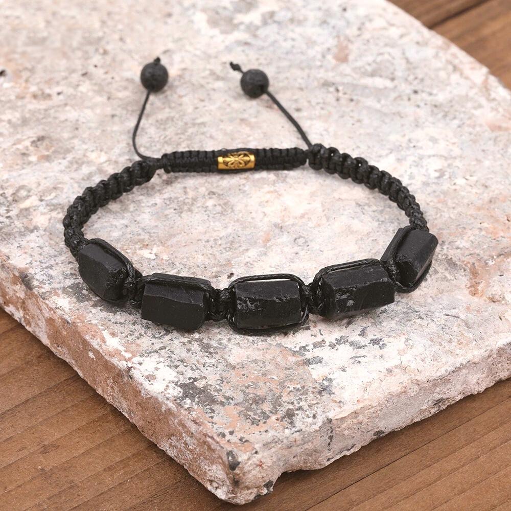 Natural Protection Black Tourmaline Bracelet