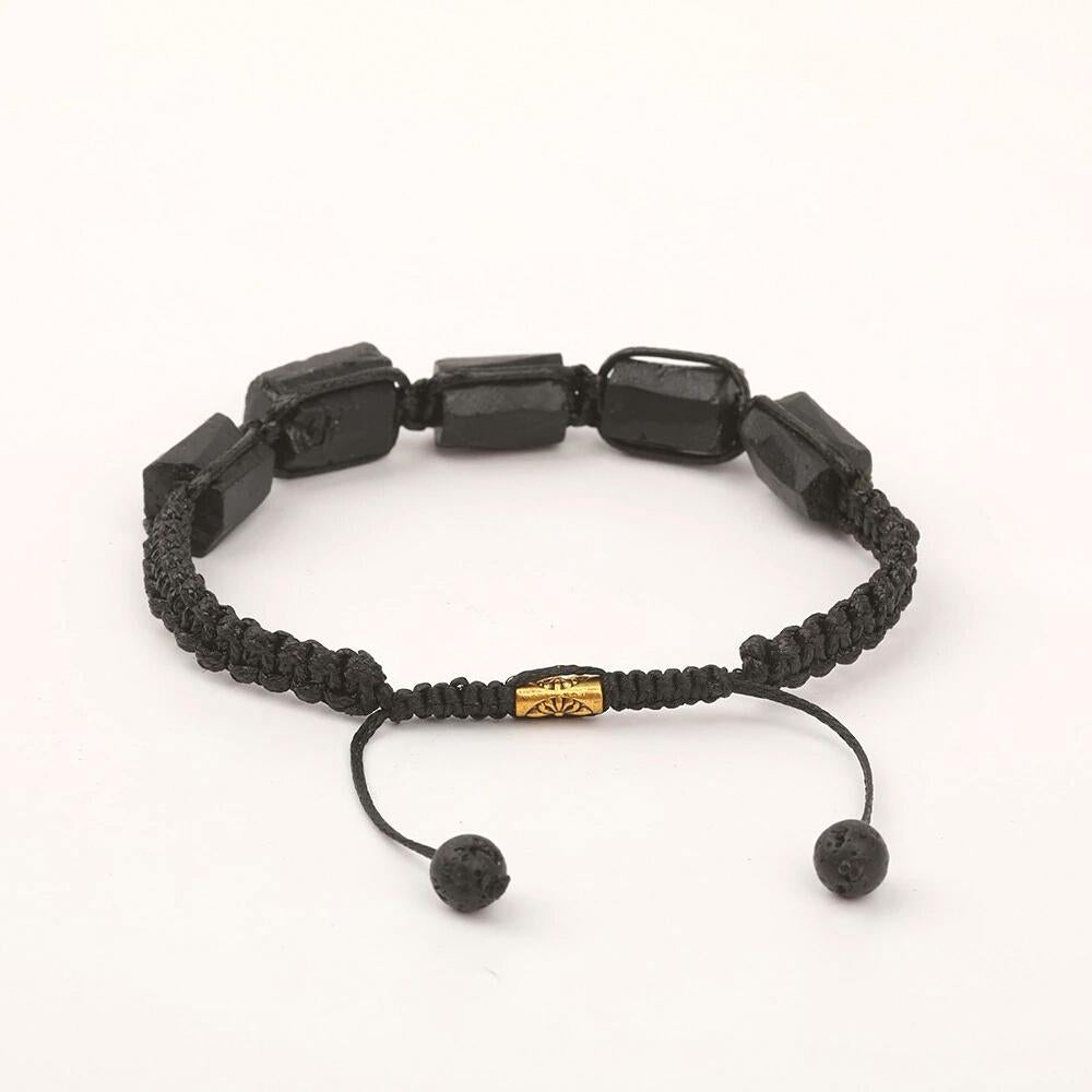 Natural Protection Black Tourmaline Bracelet