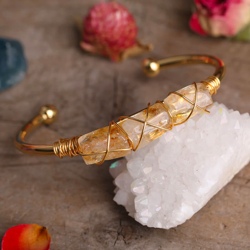 Emotional Recharge Citrine Bangle