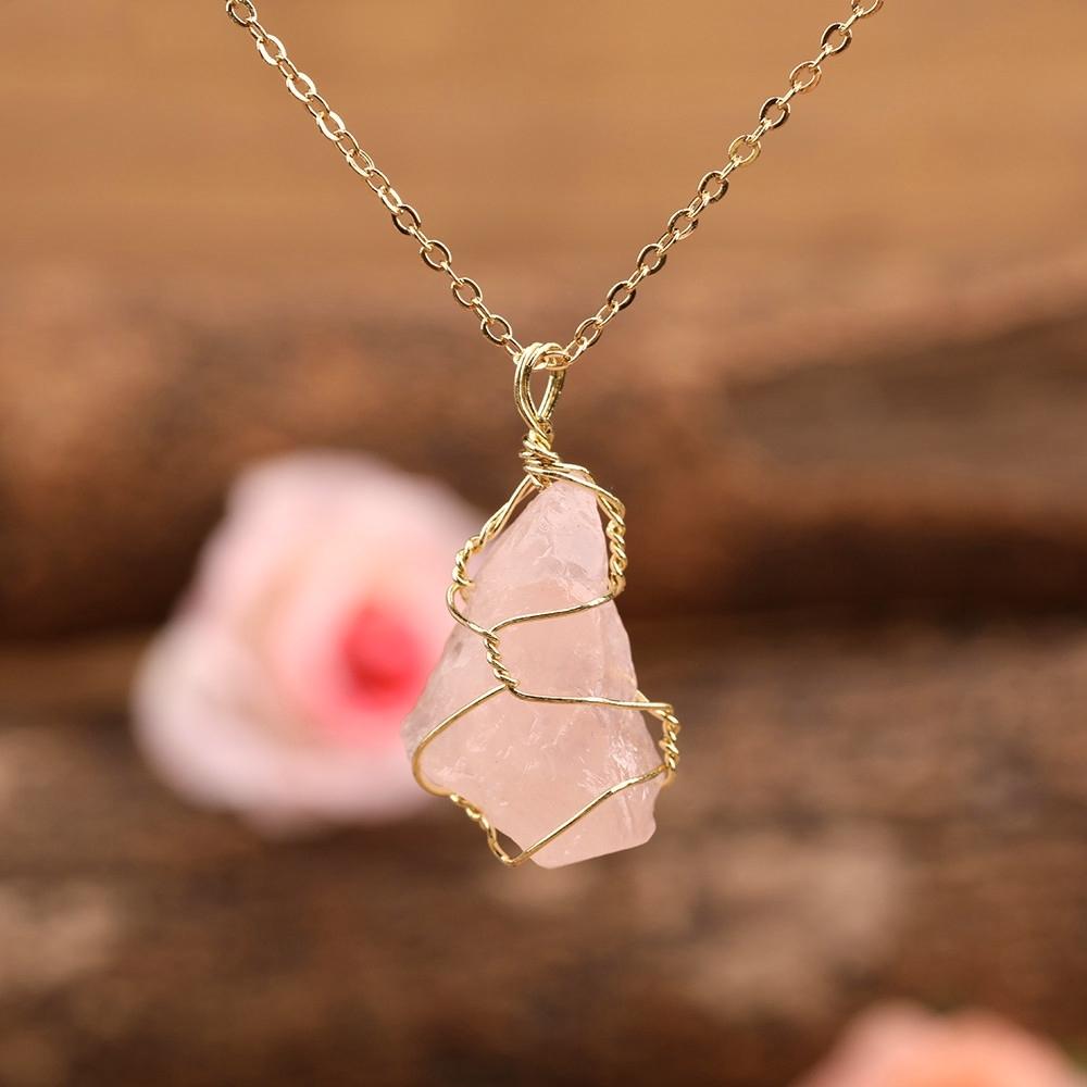 Heart & Soul Rose Quartz Necklace