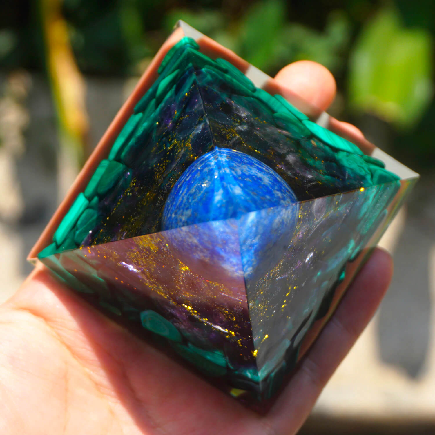 Lapis Lazuli Sphere Pyramid