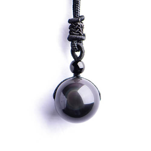 Obsidian Protection Necklace