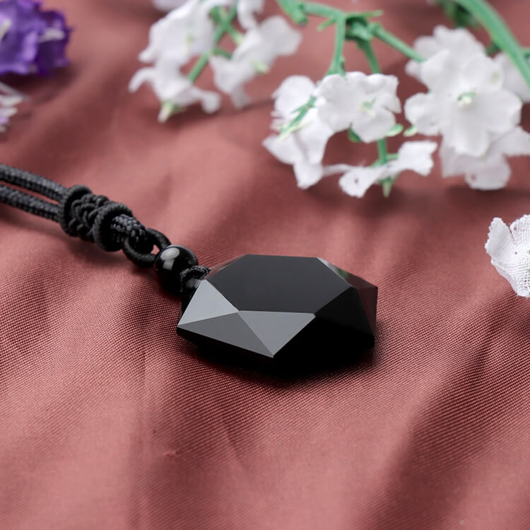 Obsidian Self Protection Necklace