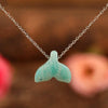 Peaceful Waters Aquamarine Mermaid-Tail Necklace