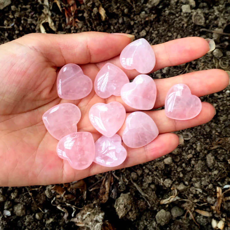 Rose Quartz Healing Heart