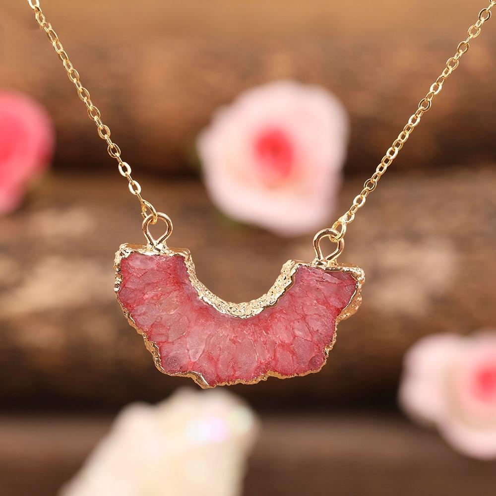 Self-Confidence Agate Geode Necklace