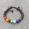 7 Chakra Lava Rock Balance Bracelet