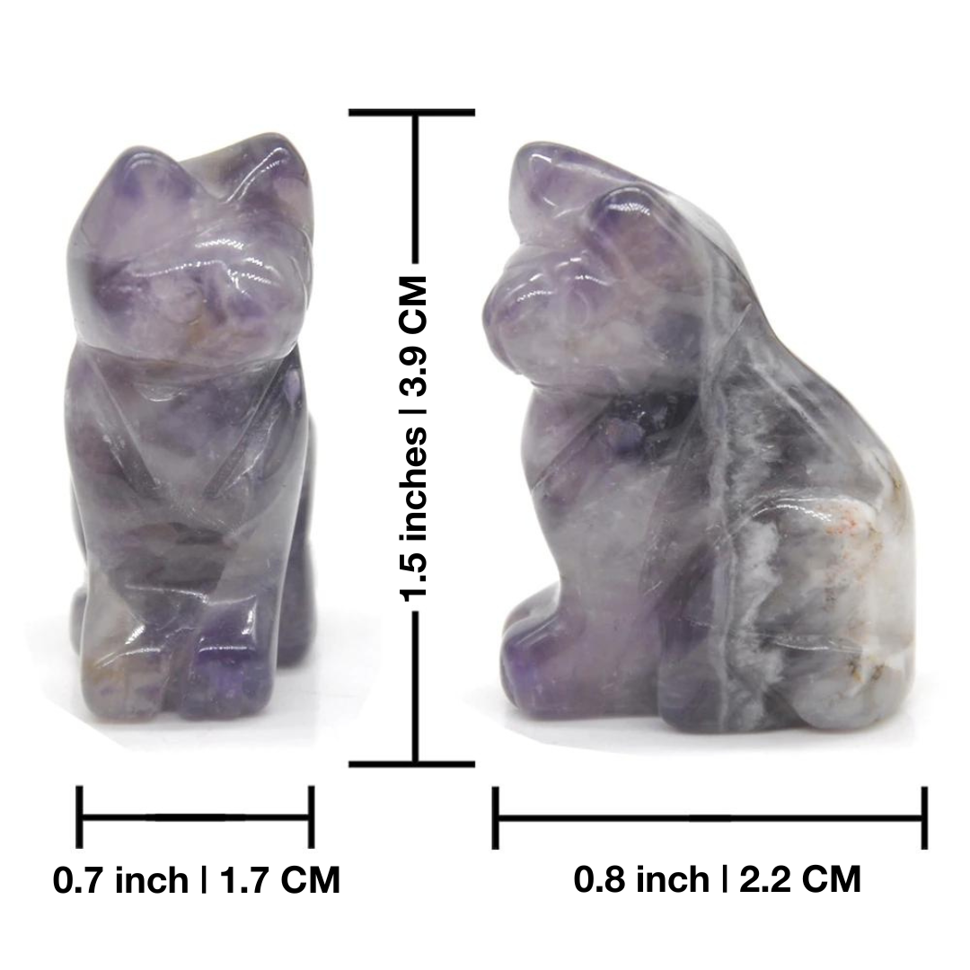 Enlightenment Crystal Cat Figurine