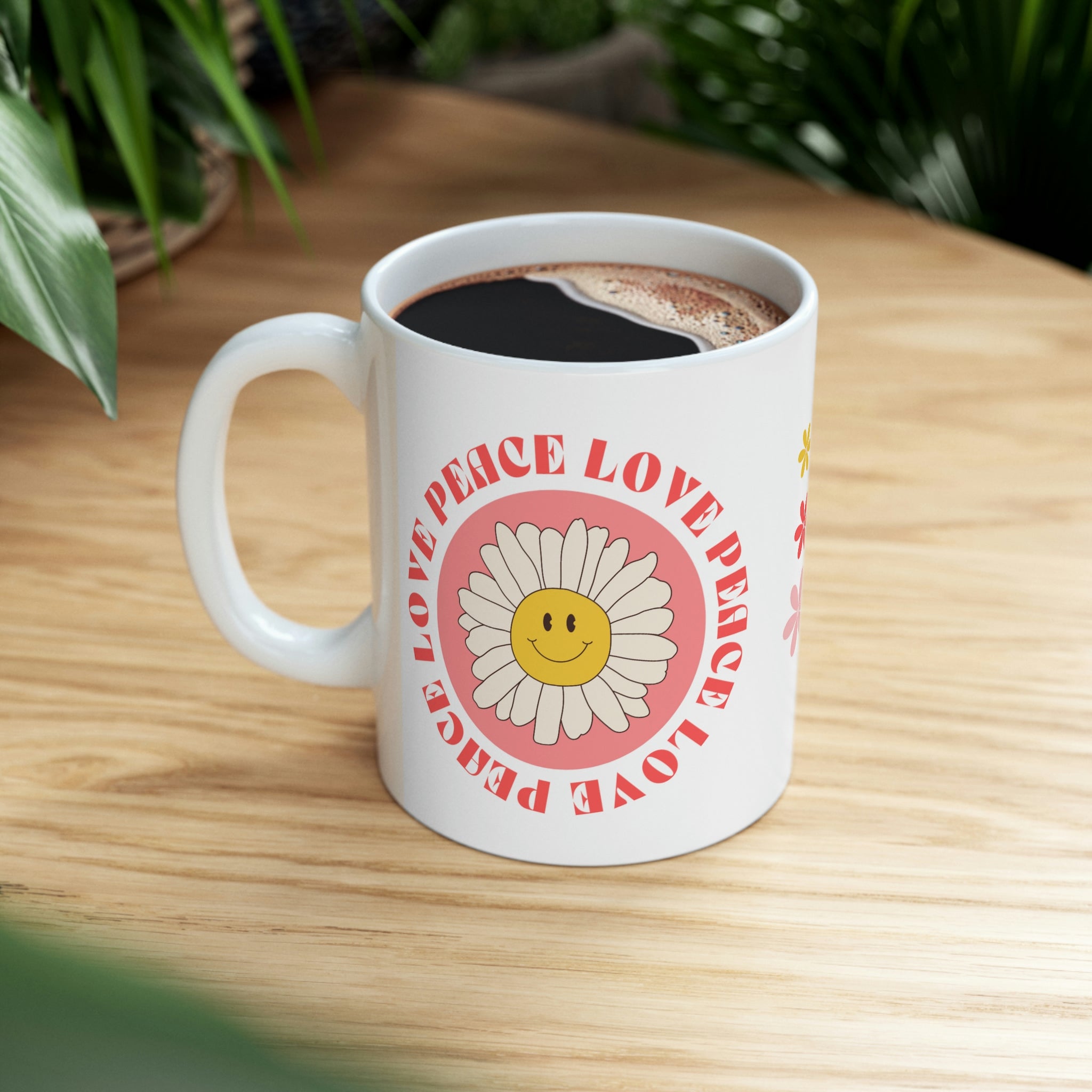 Peace & Love Ceramic Mug