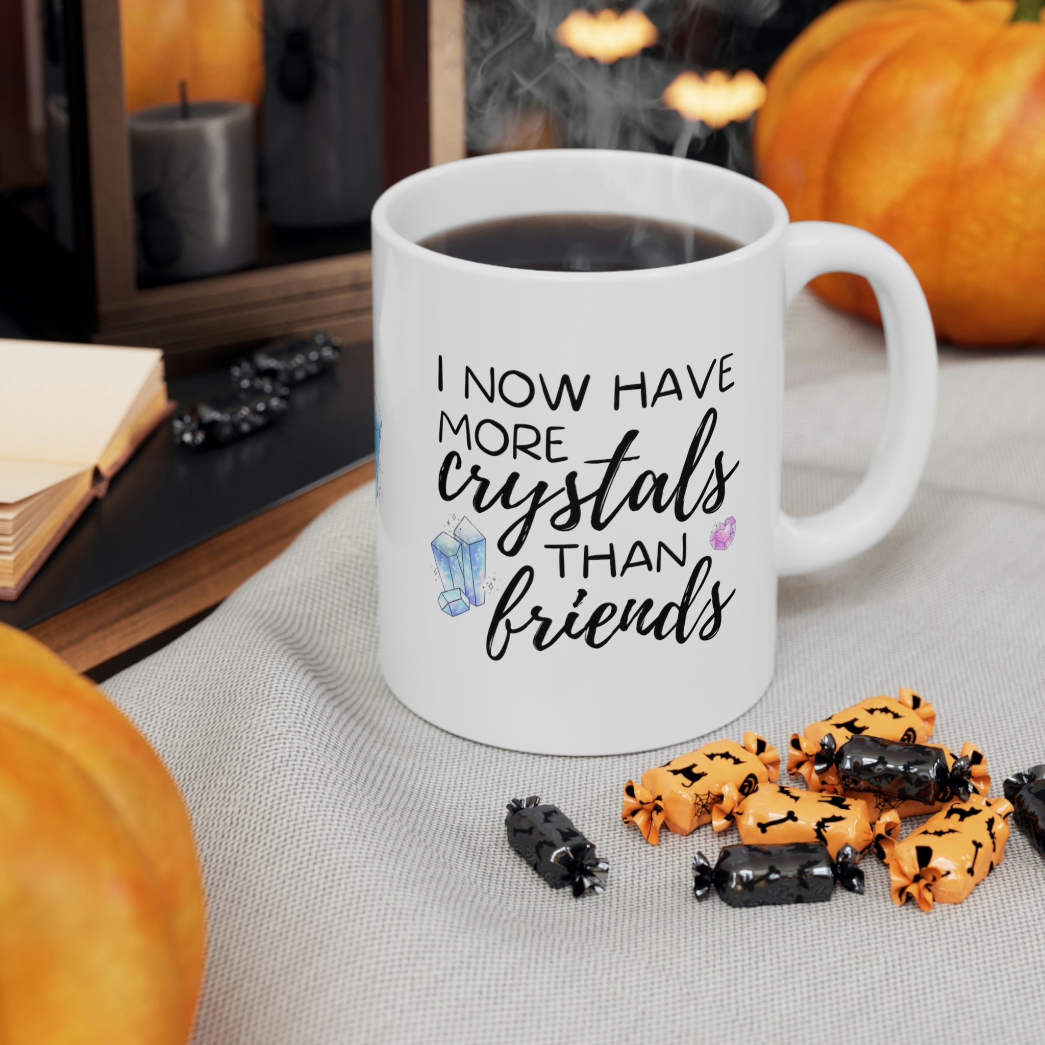 More Crystals Than Friends Ceramic Mug