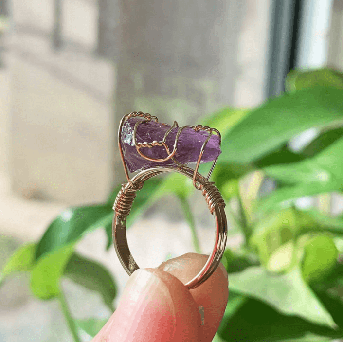 Raw Crystal Confidence Ring