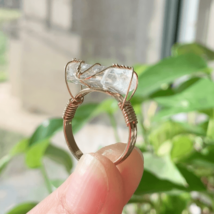 Raw Crystal Confidence Ring