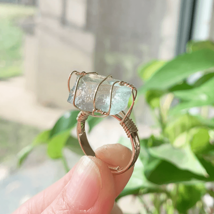 Raw Crystal Confidence Ring